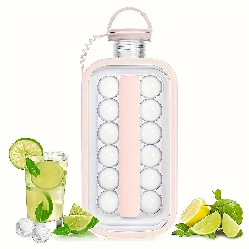 AuraChill: 2-in-1 Folding Ice Bottle Mold