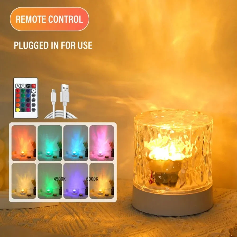 AuraRipple: 16-Color Crystal Wave Projector