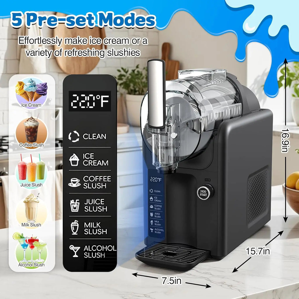 AuraChill: 2-in-1 Soft Serve & Slushie Maker
