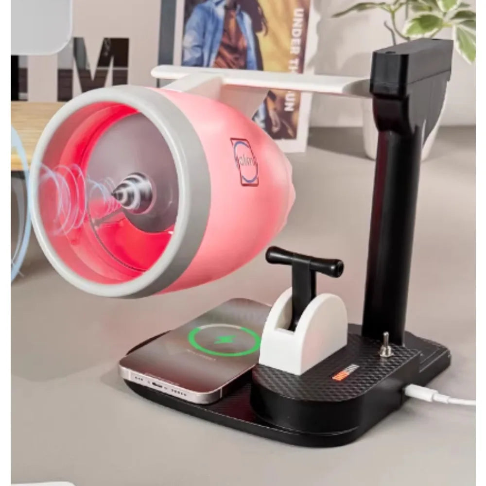 Aircraft Engine Turbine-shaped Desktop Ornament Turbine Fan with Misting and Humidification Function Aircraft Engine Model Gift