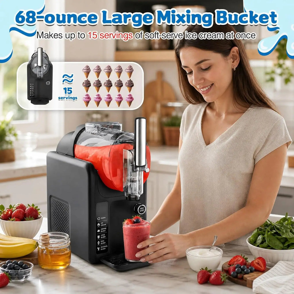 AuraChill: 2-in-1 Soft Serve & Slushie Maker