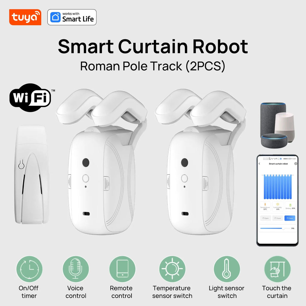 AuraGlide: Tuya Smart WiFi Curtain Robot