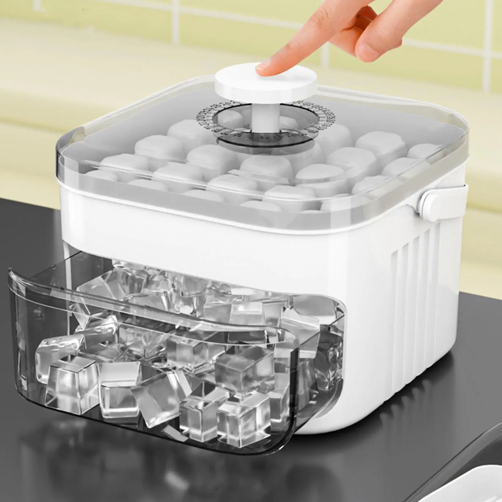 AuraChill: Easy-Release Ice Mold & Storage Bin