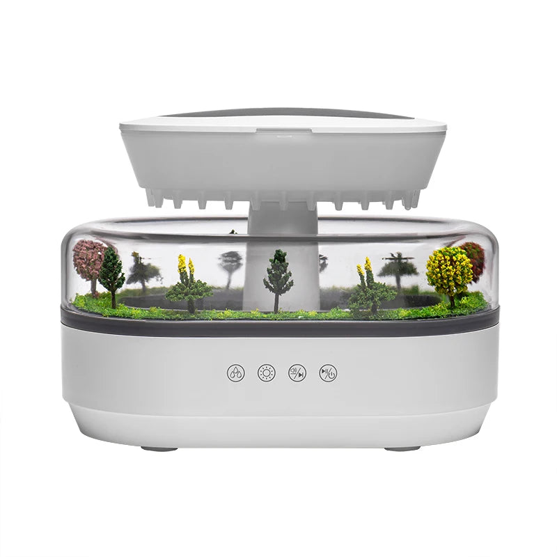 AuraRain: Raindrop Diffuser & White Noise Machine