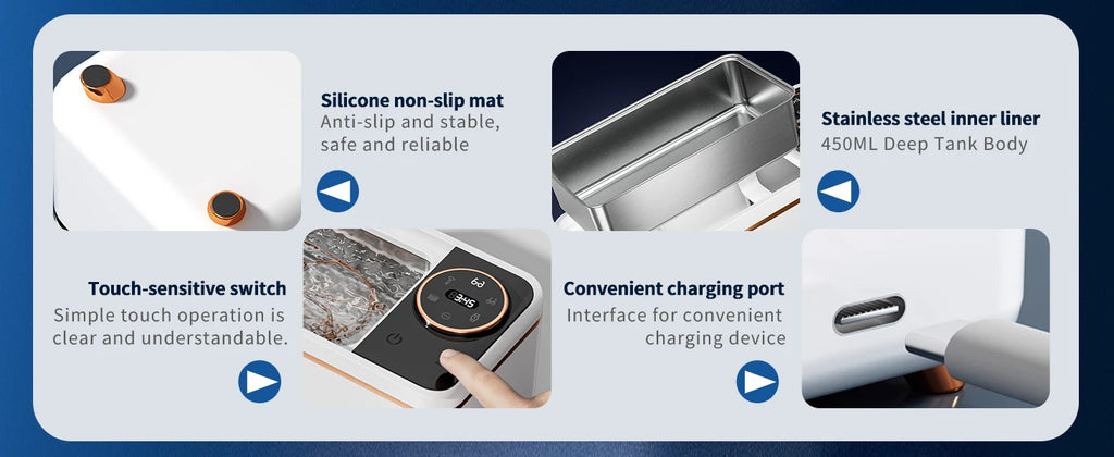 AuraSonic: Ultrasonic 55KHZ Deep Cleaning Machine