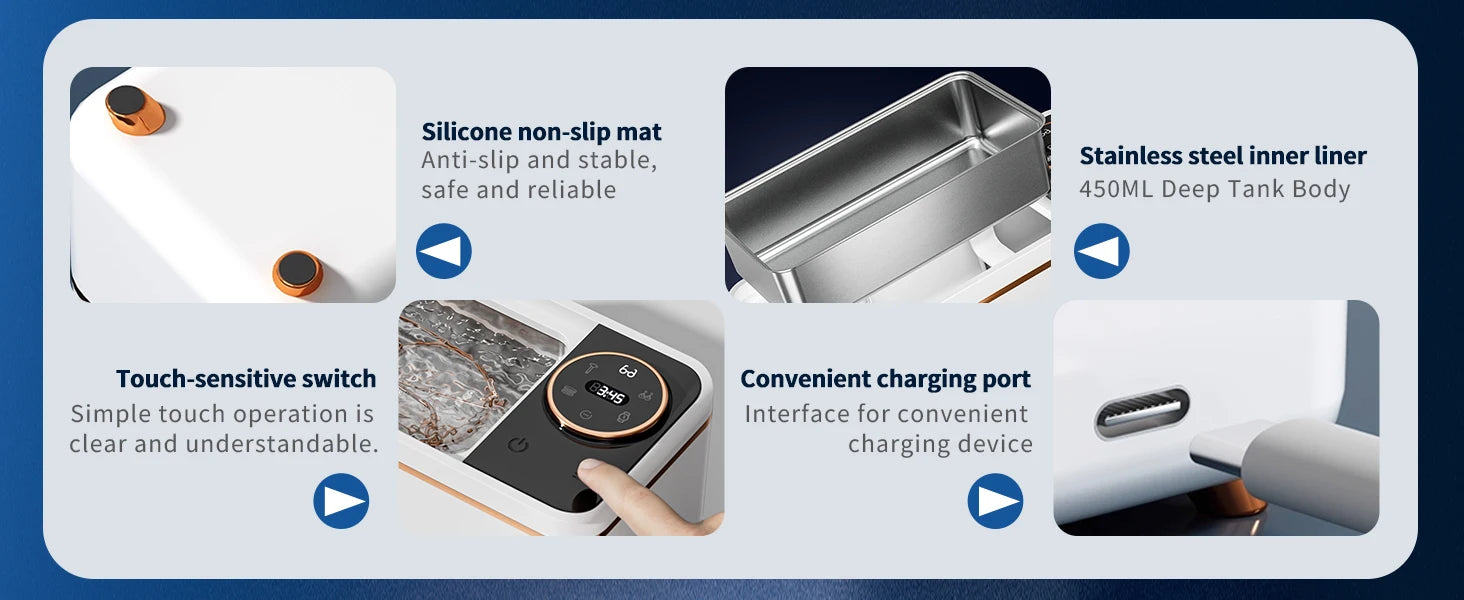 AuraSonic: Ultrasonic 55KHZ Deep Cleaning Machine