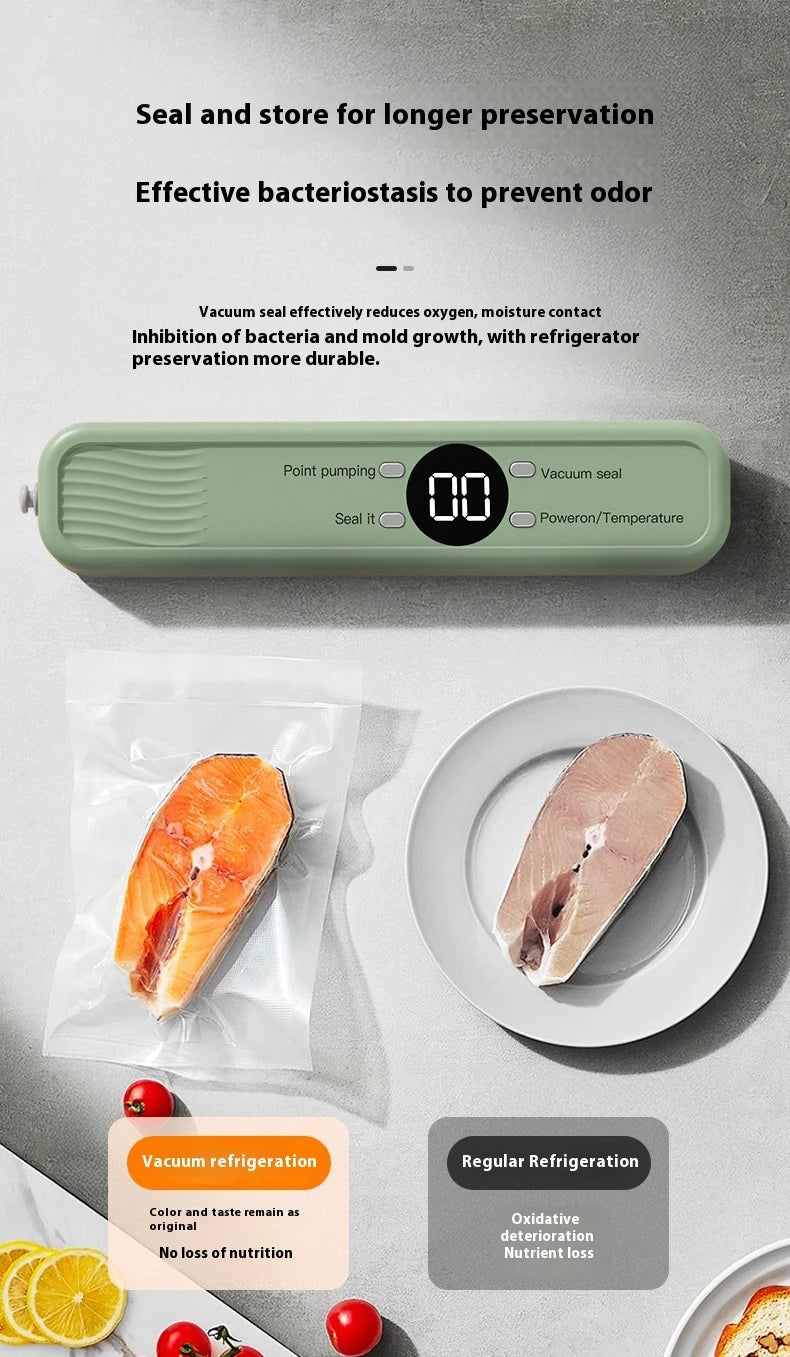 AuraSeal: Rechargeable Automatic Vacuum Sealer
