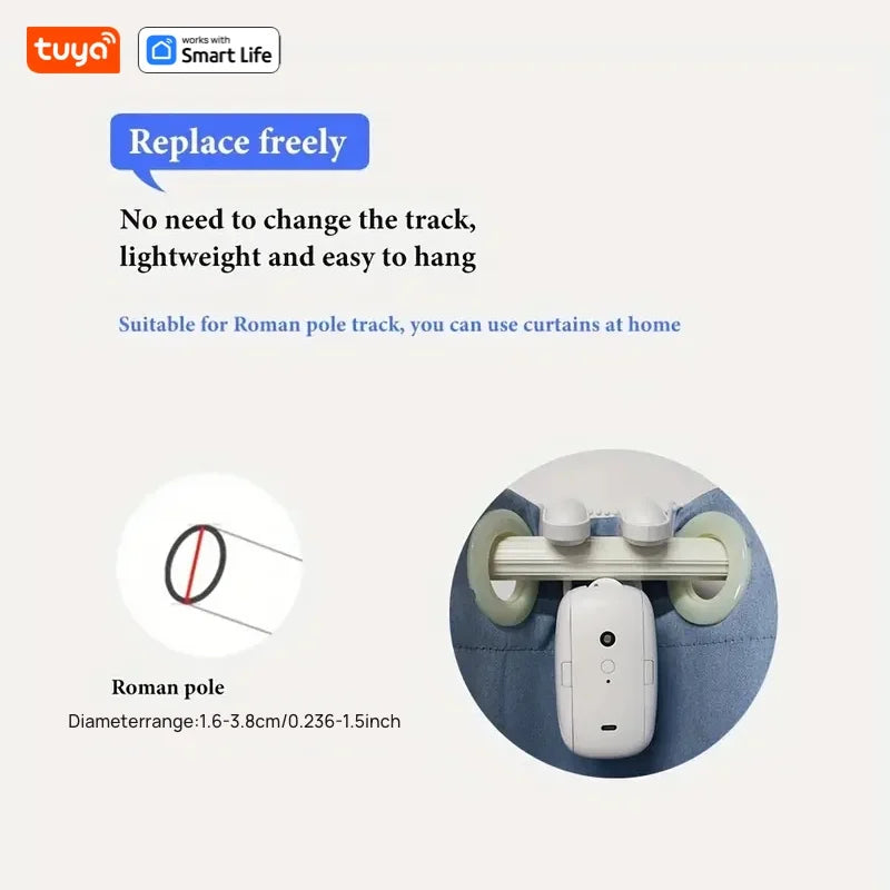 AuraGlide: Tuya Smart WiFi Curtain Robot