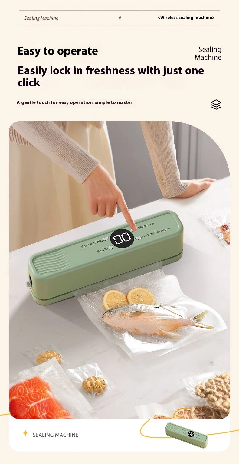 AuraSeal: Rechargeable Automatic Vacuum Sealer