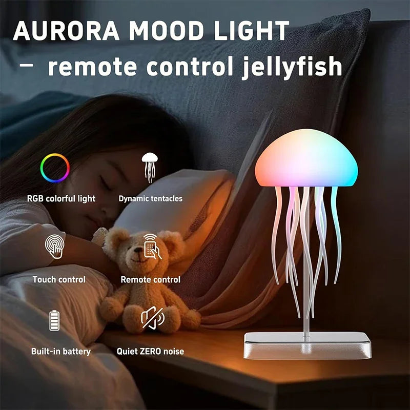 AuraJelly: 3D Floating Jellyfish Ambient Lamp