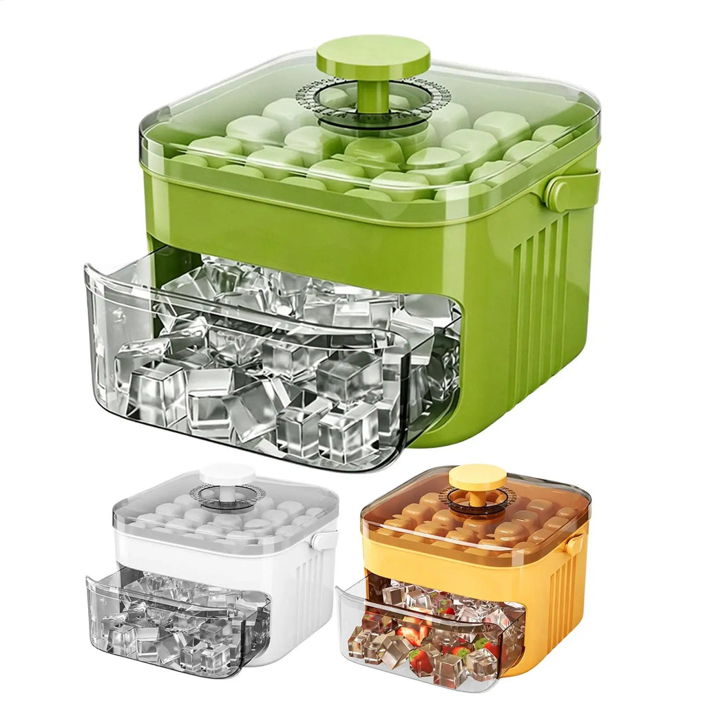 AuraChill: Easy-Release Ice Mold & Storage Bin