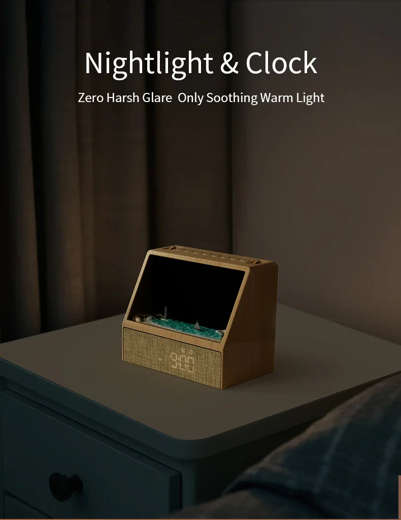 Sunrise Alarm Clock Table Light White Noise Wake Up Light With Soothing Sounds Bluetooth Sleep Aid Night Light For Bedroom Decor
