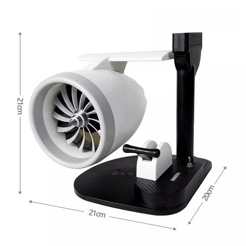 Aircraft Engine Turbine-shaped Desktop Ornament Turbine Fan with Misting and Humidification Function Aircraft Engine Model Gift