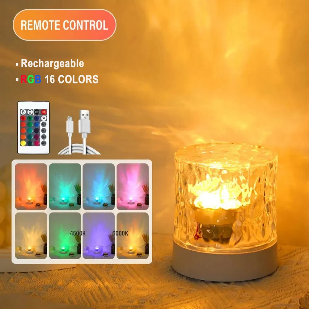 AuraRipple: 16-Color Crystal Wave Projector