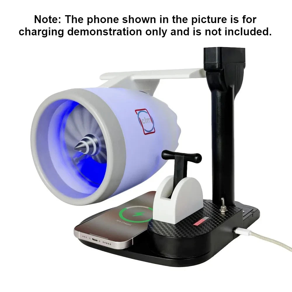 Aircraft Engine Turbine-shaped Desktop Ornament Turbine Fan with Misting and Humidification Function Aircraft Engine Model Gift