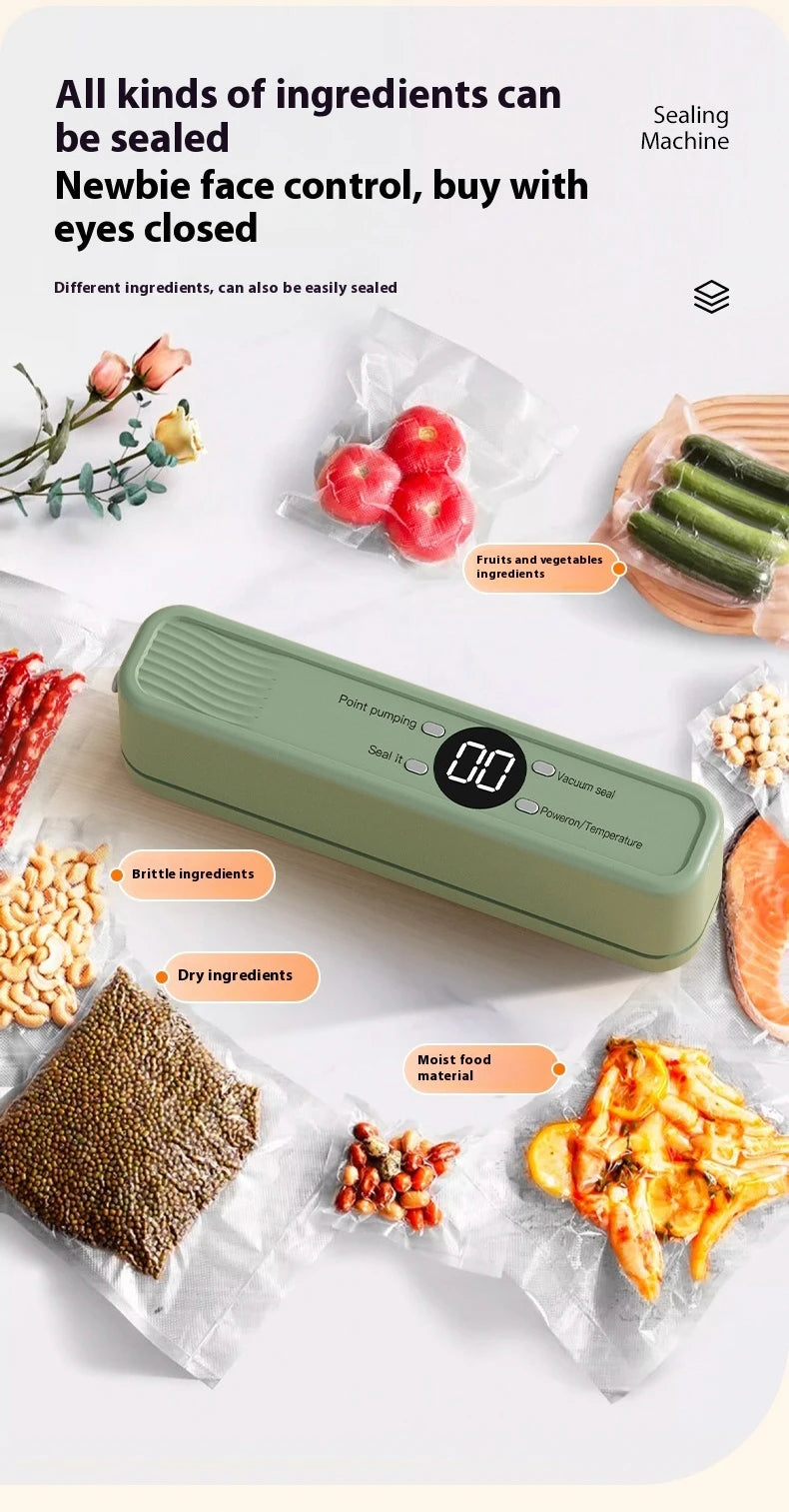 AuraSeal: Rechargeable Automatic Vacuum Sealer