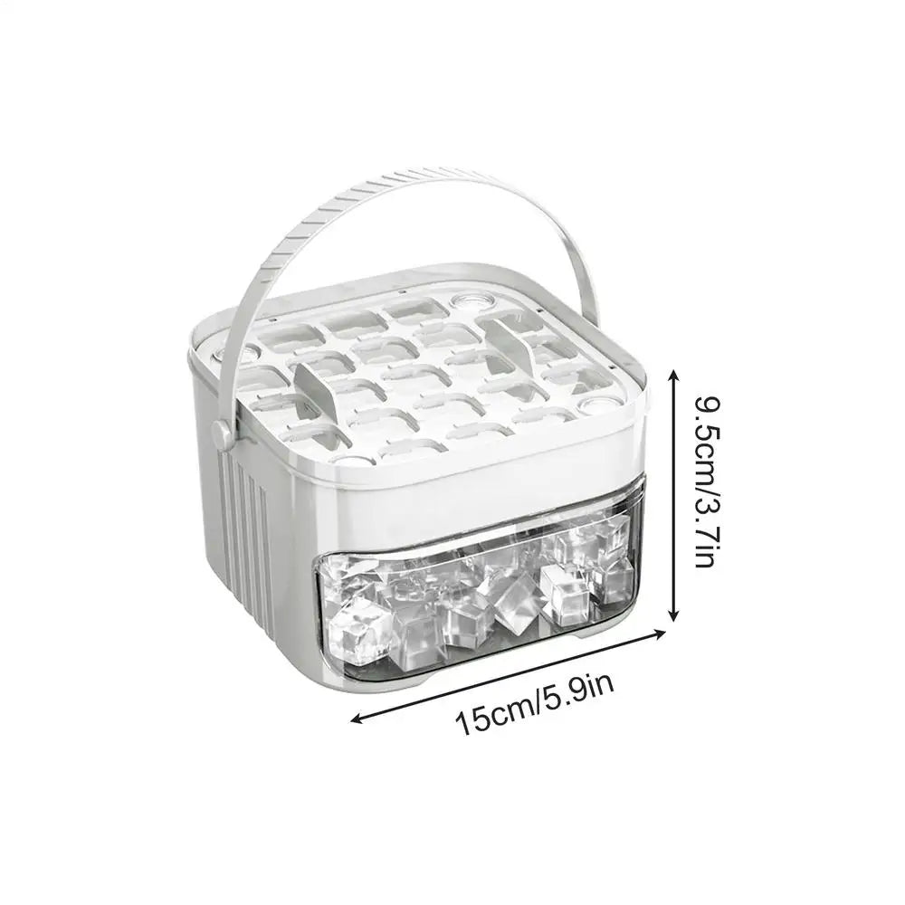 AuraChill: Easy-Release Ice Mold & Storage Bin