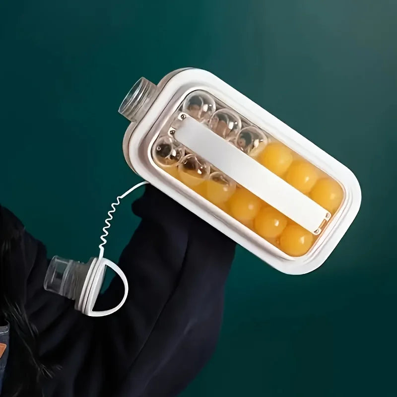 AuraChill: 2-in-1 Folding Ice Bottle Mold