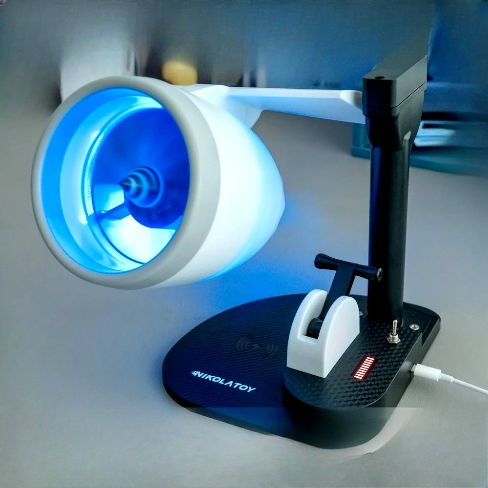 Aircraft Engine Turbine-shaped Desktop Ornament Turbine Fan with Misting and Humidification Function Aircraft Engine Model Gift