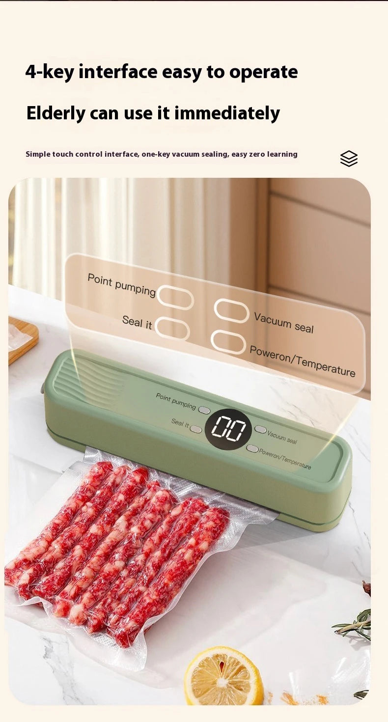 AuraSeal: Rechargeable Automatic Vacuum Sealer