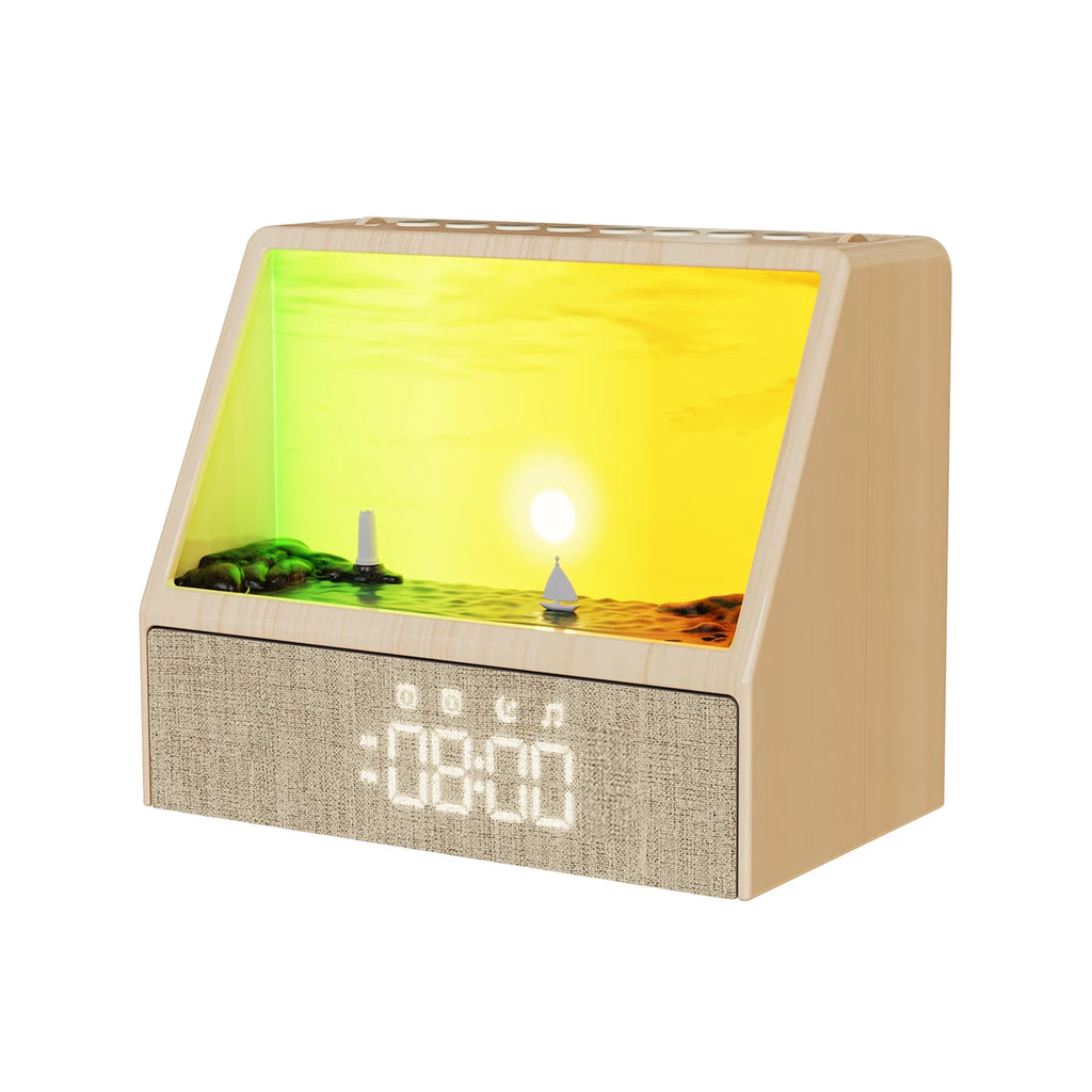 Sunrise Alarm Clock Table Light White Noise Wake Up Light With Soothing Sounds Bluetooth Sleep Aid Night Light For Bedroom Decor
