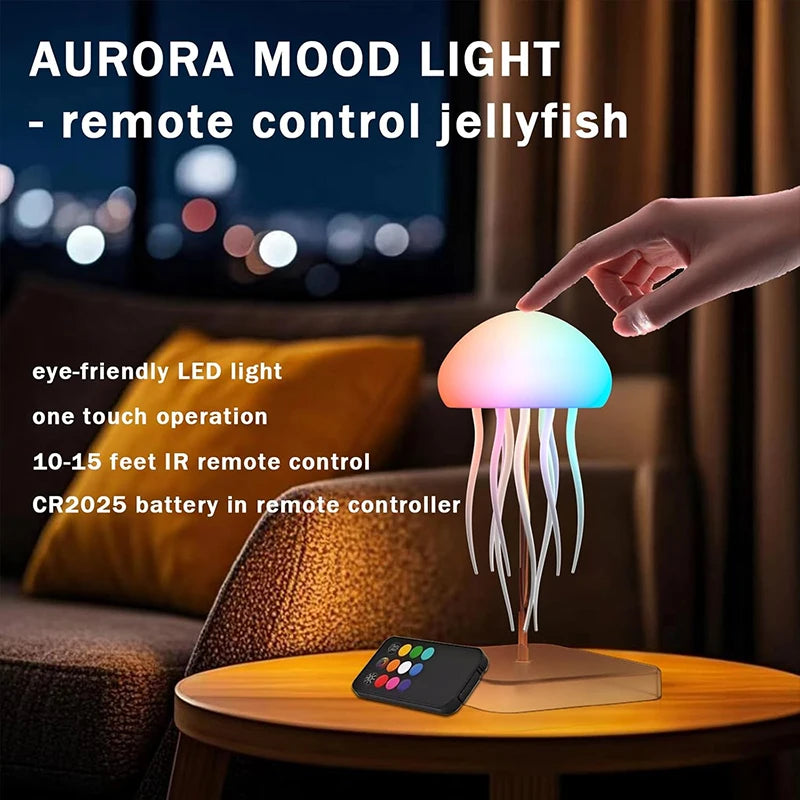 AuraJelly: 3D Floating Jellyfish Ambient Lamp