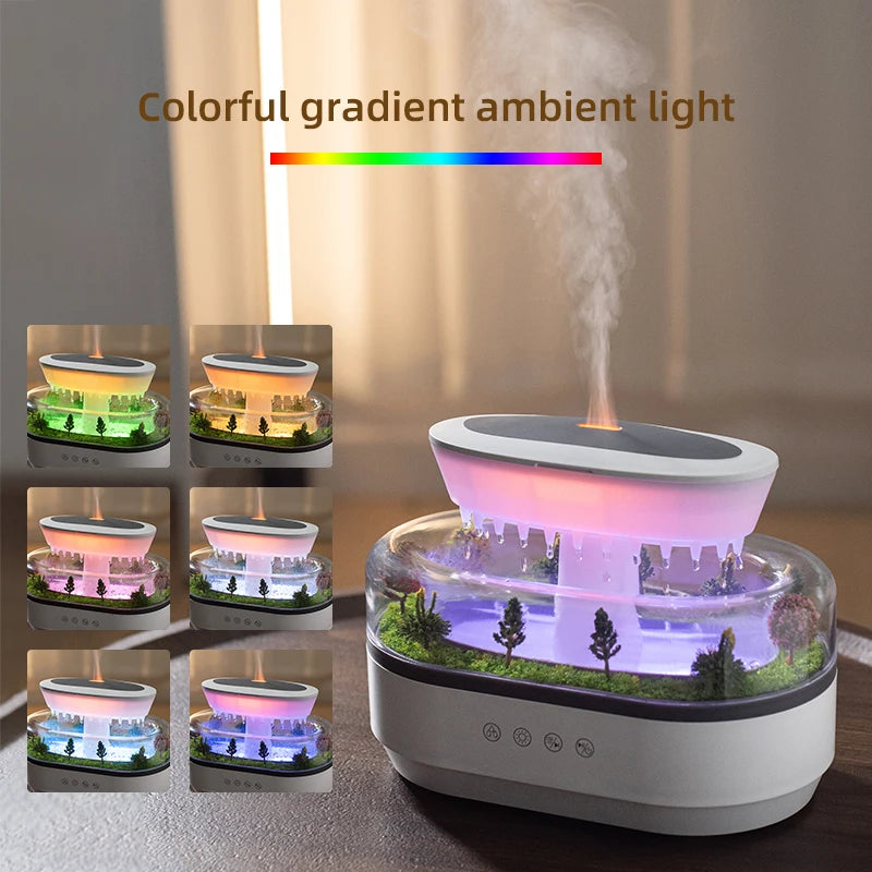 AuraRain: Raindrop Diffuser & White Noise Machine