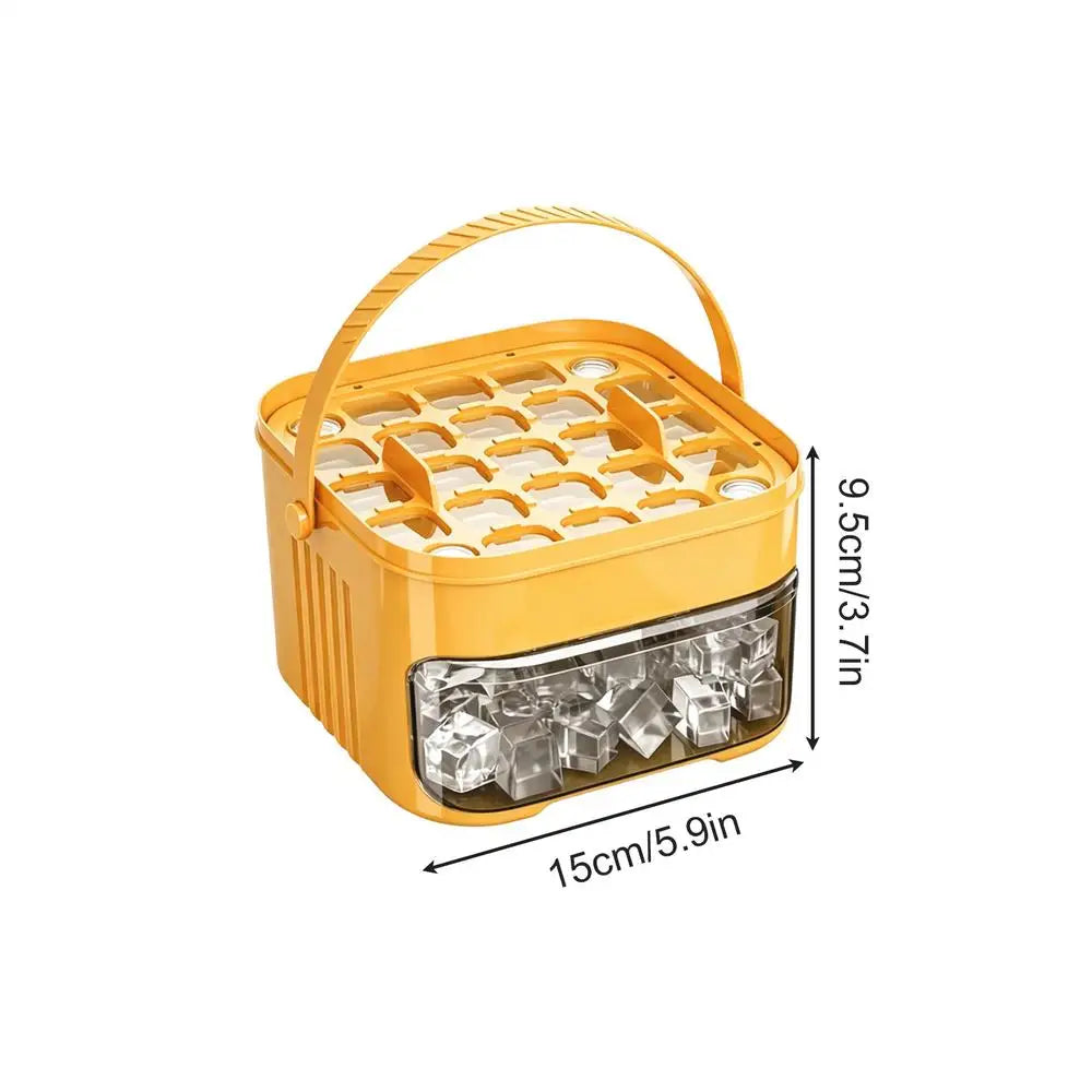 AuraChill: Easy-Release Ice Mold & Storage Bin