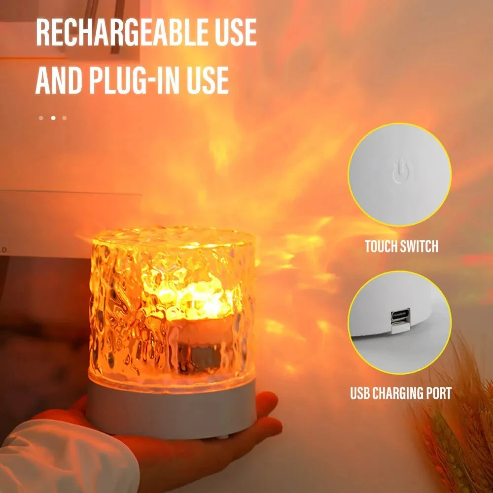 AuraRipple: 16-Color Crystal Wave Projector