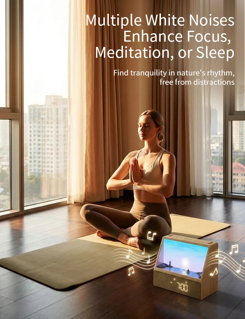 Sunrise Alarm Clock Table Light White Noise Wake Up Light With Soothing Sounds Bluetooth Sleep Aid Night Light For Bedroom Decor