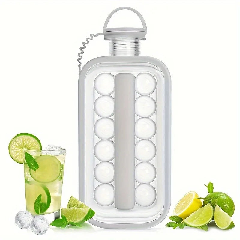 AuraChill: 2-in-1 Folding Ice Bottle Mold