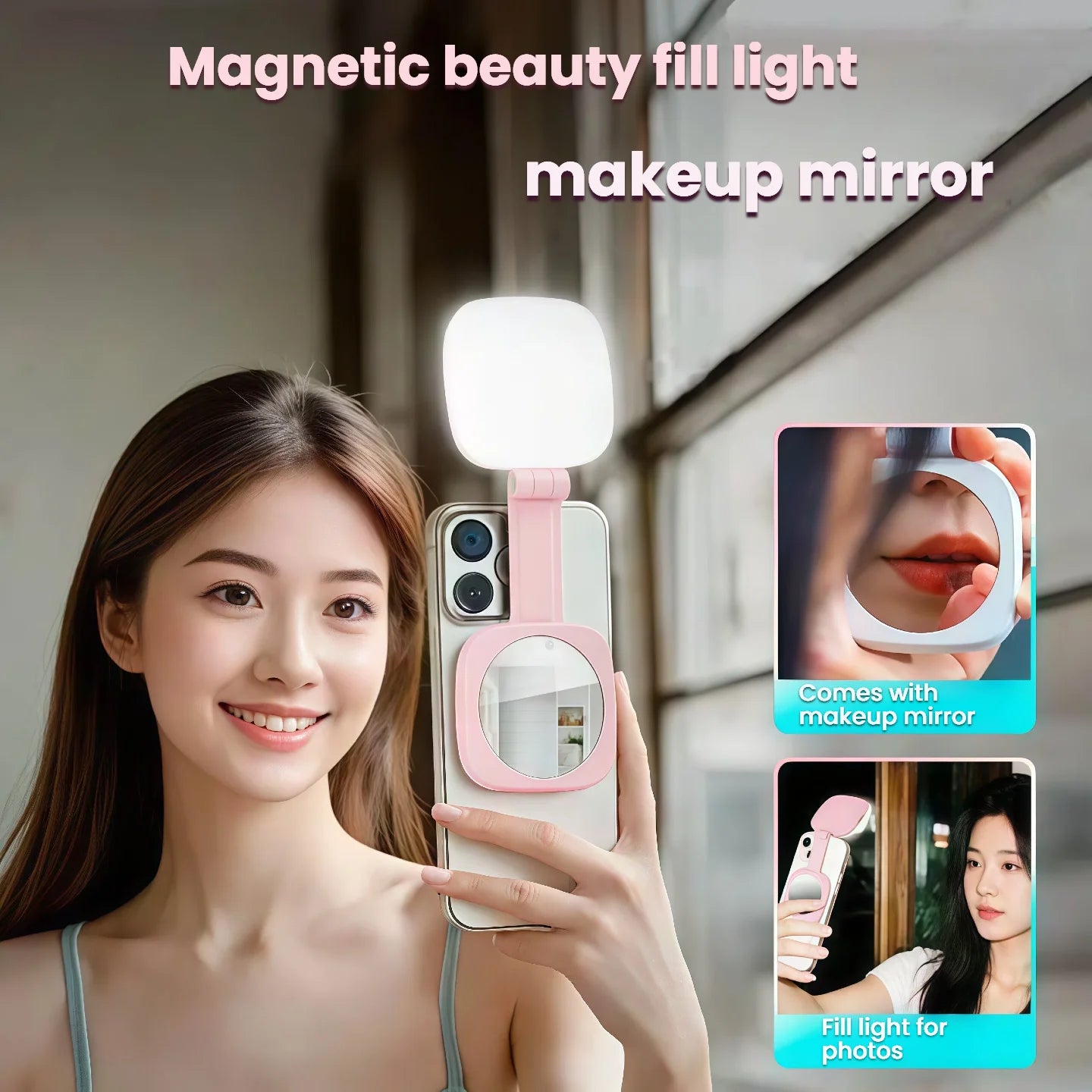 MagGlow 360°: Magnetic Selfie Ring Light