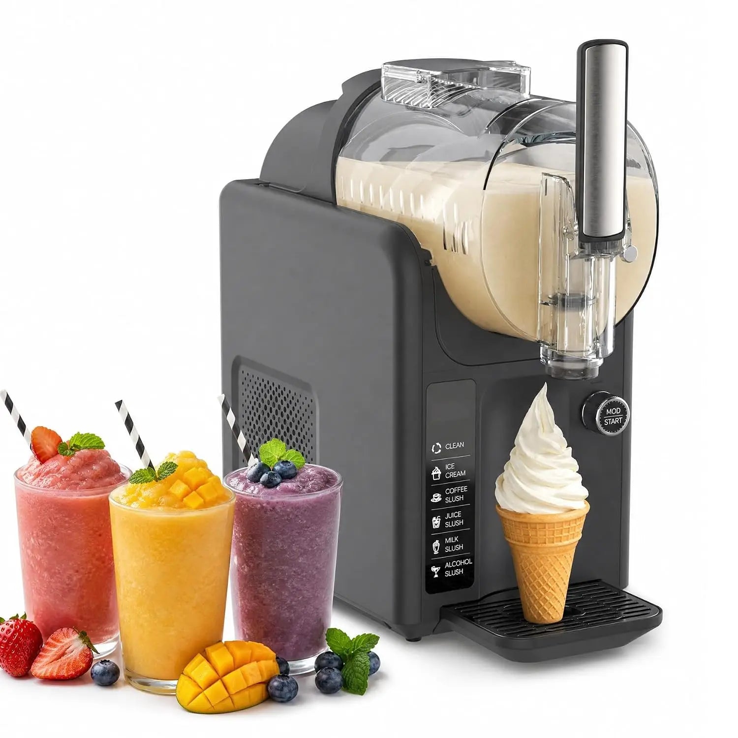 AuraChill: 2-in-1 Soft Serve & Slushie Maker