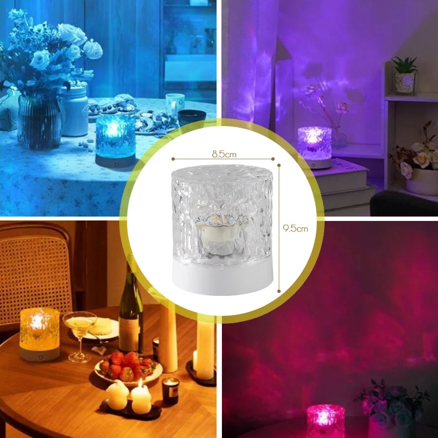 AuraRipple: 16-Color Crystal Wave Projector