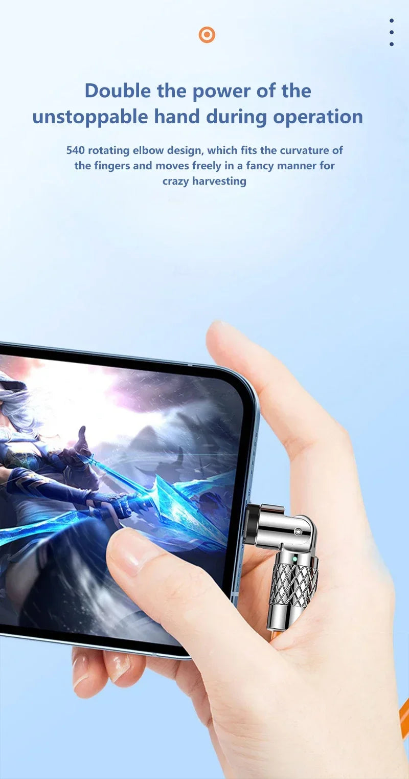 FlexCord: 180° Rotating 120W Fast Charge Cable